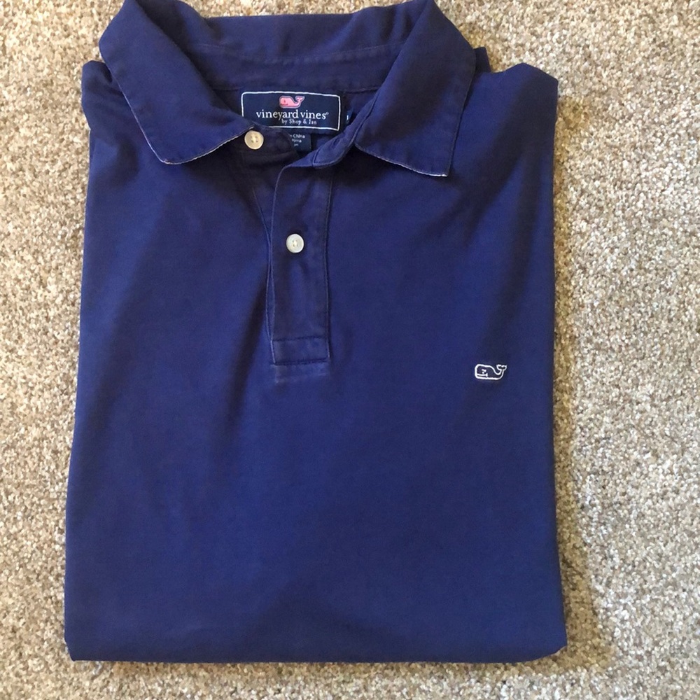 Vineyard Vines Navy Polo - size Large